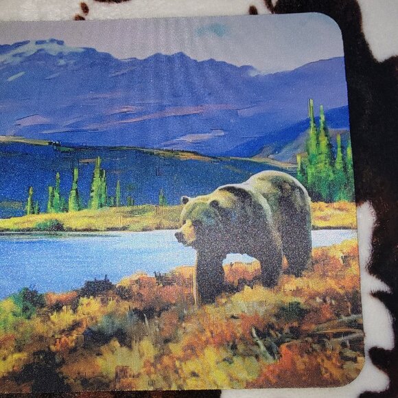 Bear On The Lake Mouse Pad - Picture 3 of 3